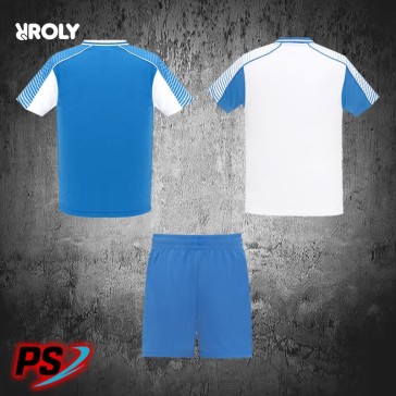CONJUNTO 2 CAMISETAS Y PANTALÓN ROLY JUVE BLANCO/AZUL ROYAL