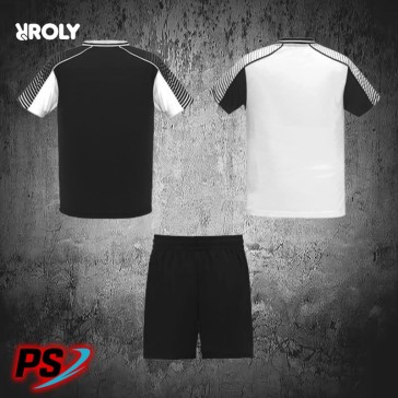 CONJUNTO 2 CAMISETAS Y PANTALÓN ROLY JUVE NEGRO/BLANCO
