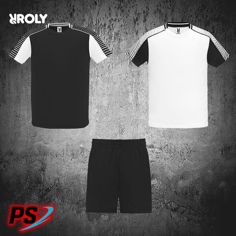 CONJUNTO 2 CAMISETAS Y PANTALÓN ROLY JUVE NEGRO/BLANCO