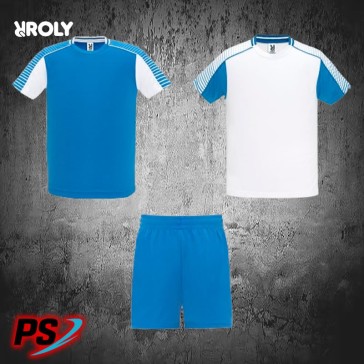CONJUNTO 2 CAMISETAS Y PANTALÓN ROLY JUVE BLANCO/AZUL ROYAL