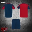 CONJUNTO 2 CAMISETAS Y PANTALÓN ROLY JUVE AZUL MARINO/ROJO