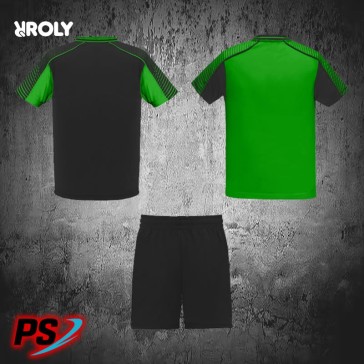CONJUNTO 2 CAMISETAS Y PANTALÓN ROLY JUVE NEGRO/VERDE