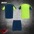 CONJUNTO 2 CAMISETAS Y PANTALÓN ROLY JUVE AZUL MARINO/VERDE FLÚOR