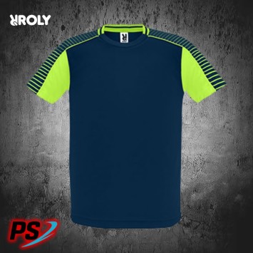 CONJUNTO 2 CAMISETAS Y PANTALÓN ROLY JUVE AZUL MARINO/VERDE FLÚOR