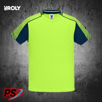 CONJUNTO 2 CAMISETAS Y PANTALÓN ROLY JUVE AZUL MARINO/VERDE FLÚOR