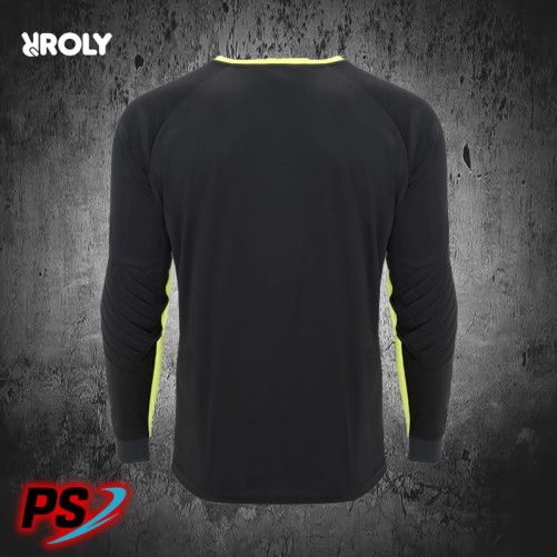 CAMISETA DE PORTERO ROLY PORTO NEGRO/AMARILLO FLÚOR
