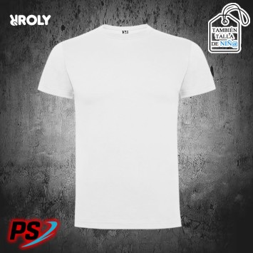 CAMISETA UNISEX Y NIÑ@ ROLY DOGO PREMIUM BLANCO