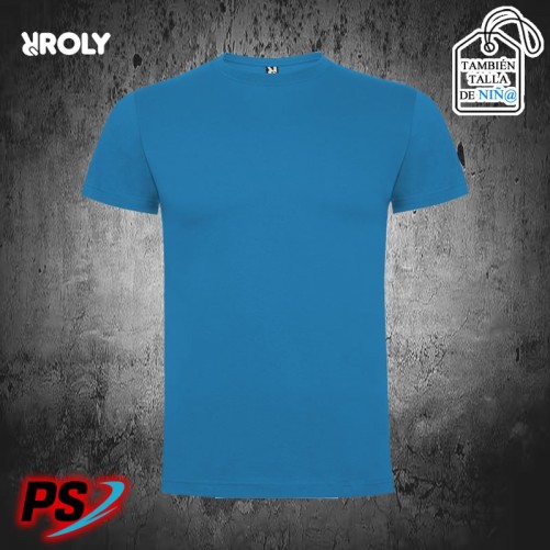 CAMISETA UNISEX Y NIÑ@ ROLY DOGO PREMIUM AZUL OCEANO