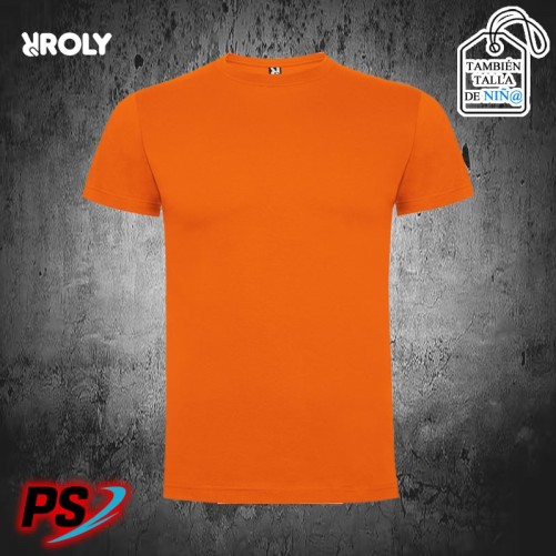 CAMISETA UNISEX Y NIÑ@ ROLY DOGO PREMIUM NARANJA