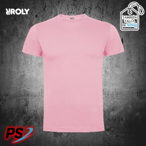 CAMISETA UNISEX Y NIÑ@ ROLY DOGO PREMIUM ROSA CLARO
