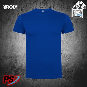 CAMISETA UNISEX Y NIÑ@ ROLY DOGO PREMIUM AZUL ROYAL
