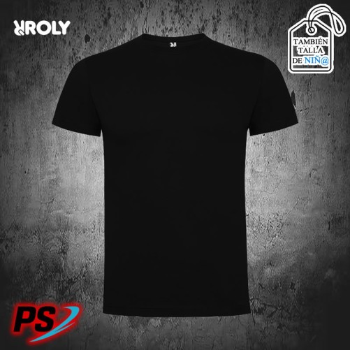 CAMISETA UNISEX Y NIÑ@ ROLY DOGO PREMIUM NEGRO