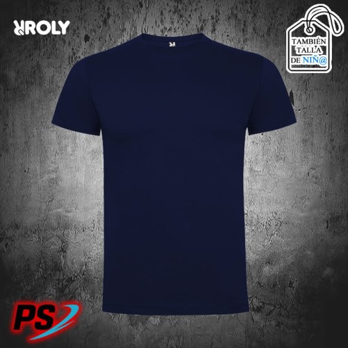 CAMISETA UNISEX Y NIÑ@ ROLY DOGO PREMIUM AZUL MARINO