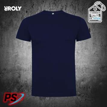 CAMISETA UNISEX Y NIÑ@ ROLY DOGO PREMIUM AZUL MARINO
