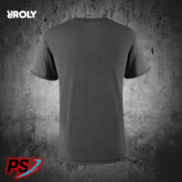 CAMISETA HOMBRE ROLY HUSKY NEGRO
