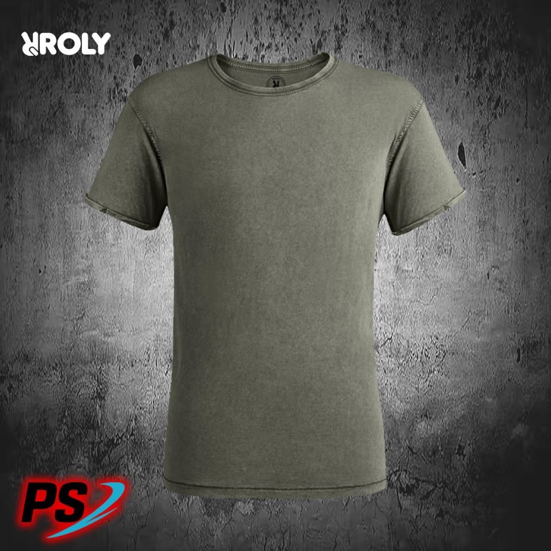 CAMISETA HOMBRE ROLY HUSKY VERDE MILITAR