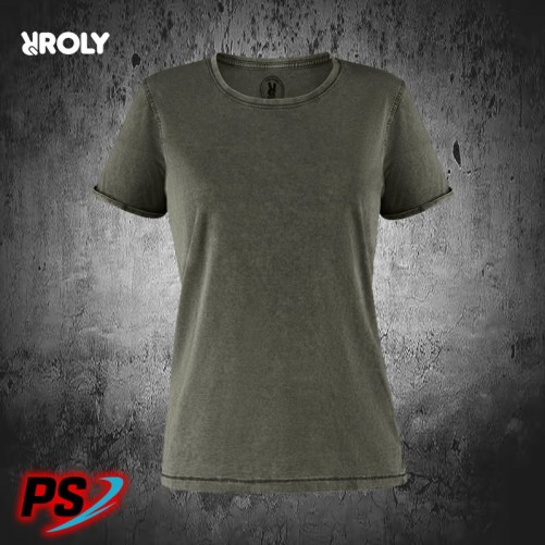 CAMISETA ROLY HUSKY WOMAN  VERDE MILITAR OSCURO