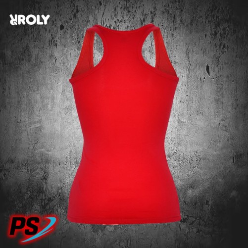CAMISETA TIRANTES ROLY CAROLINA ROJO
