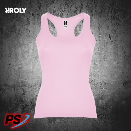 CAMISETA TIRANTES ROLY CAROLINA ROSA CLARO