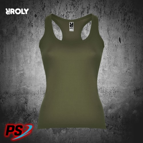 CAMISETA TIRANTES ROLY CAROLINA VERDE MILITAR