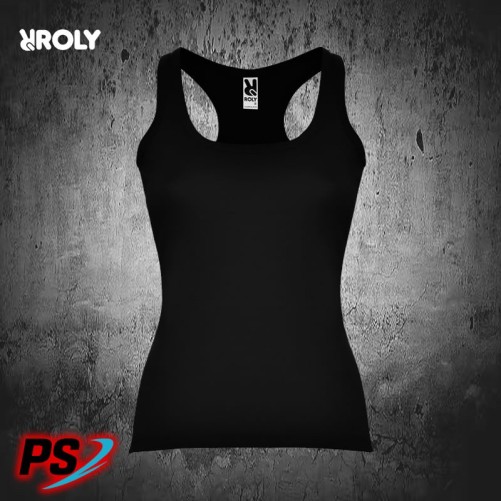 CAMISETA TIRANTES ROLY CAROLINA NEGRO