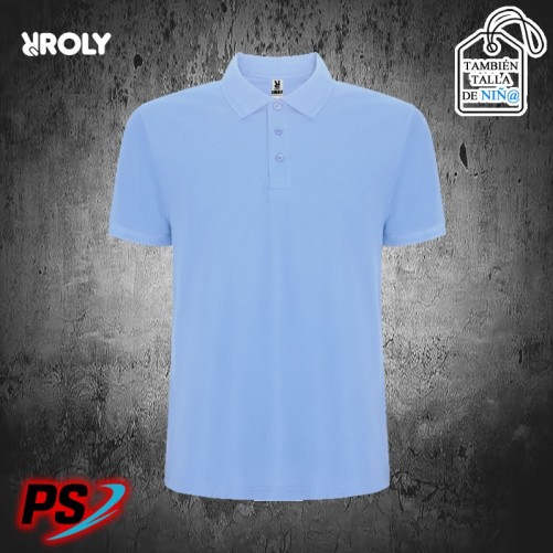 POLO ROLY PEGASO PREMIUM AZUL CELESTE