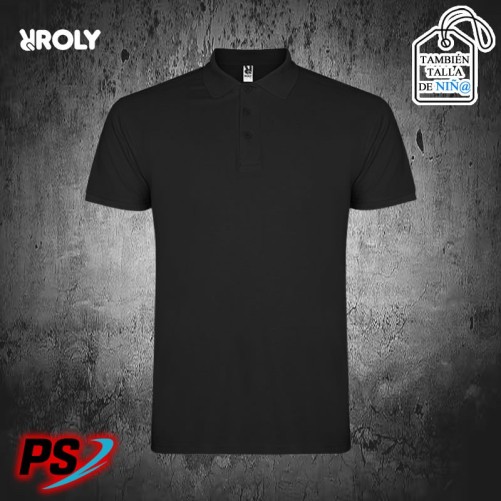 POLO ROLY STAR NEGRO