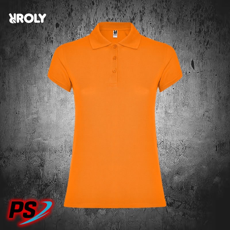 POLO MUJER ROLY STAR WOMAN NARANJA
