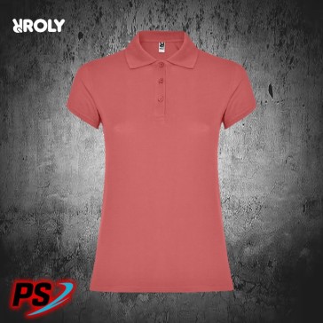 POLO MUJER ROLY STAR WOMAN ROJO CRISANTEMO
