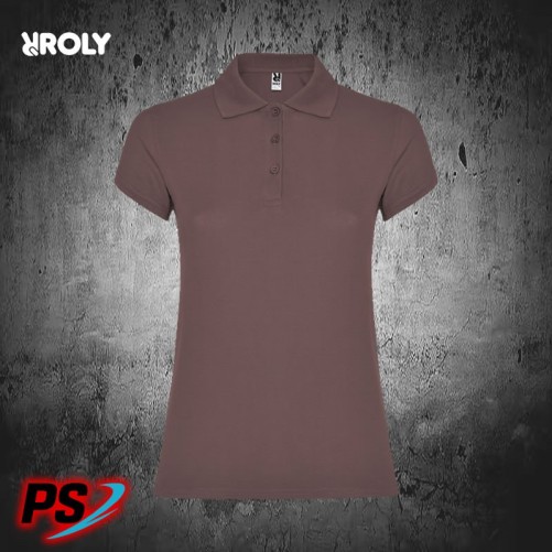 POLO MUJER ROLY STAR WOMAN ROJO PÁLIDO