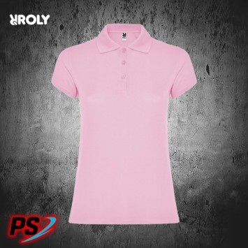 POLO MUJER ROLY STAR WOMAN ROSA CLARO