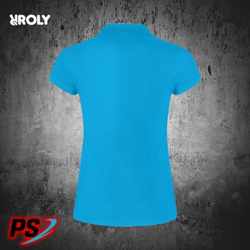 POLO MUJER ROLY STAR WOMAN AZUL TURQUESA