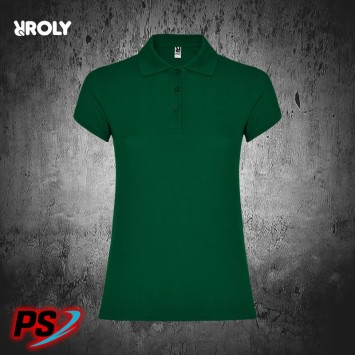 POLO MUJER ROLY STAR WOMAN VERDE BOTELLA