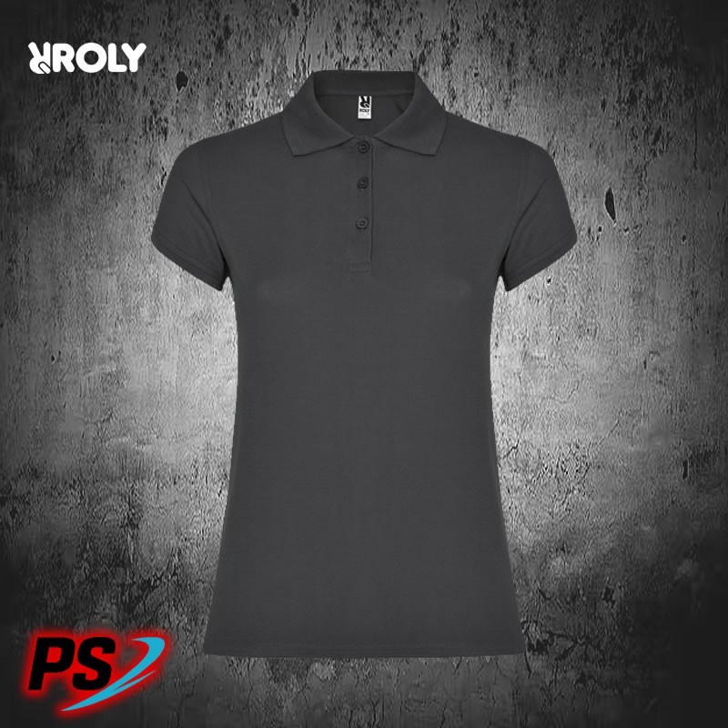 POLO MUJER ROLY STAR WOMAN PLOMO OSCURO POLO MUJER ROLY STAR WOMAN PLOMO OSCURO