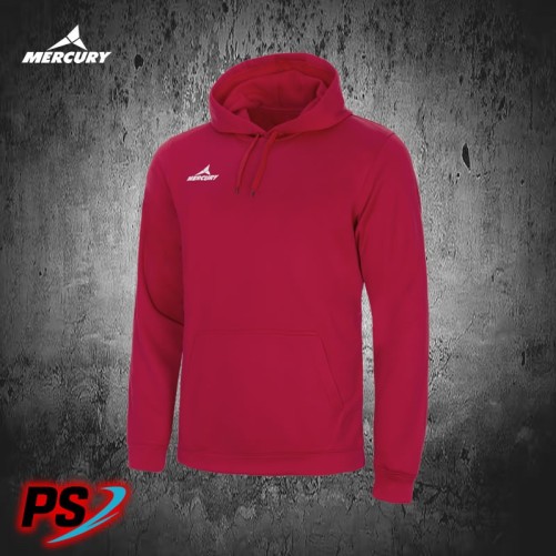 SUDADERA MERCURY CAPUCHA PERFORMANCE ROJO