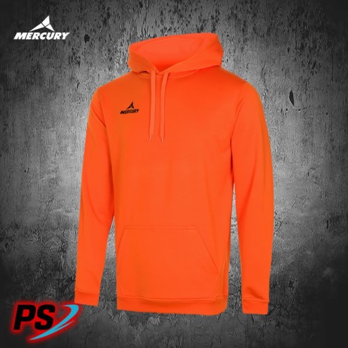 SUDADERA MERCURY CAPUCHA PERFORMANCE NARANJA