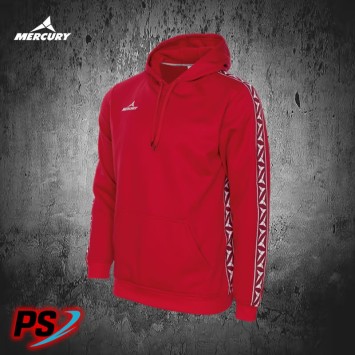 SUDADERA MERCURY CAPUCHA FENIX ROJO