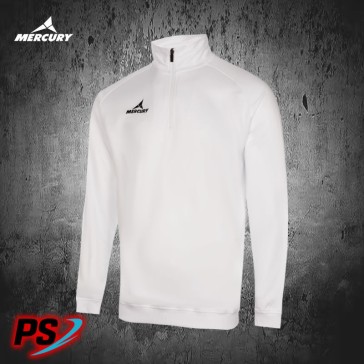 SUDADERA MERCURY CREMALLERA PERFORMANCE BLANCO