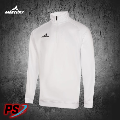SUDADERA MERCURY CREMALLERA PERFORMANCE BLANCO