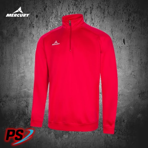 SUDADERA MERCURY CREMALLERA PERFORMANCE ROJO