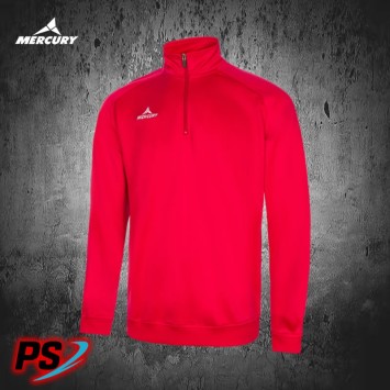 SUDADERA MERCURY CREMALLERA PERFORMANCE ROJO