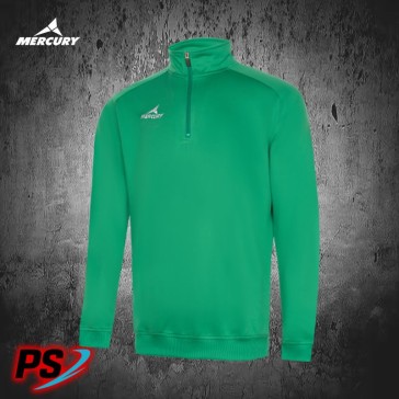 SUDADERA MERCURY CREMALLERA PERFORMANCE VERDE