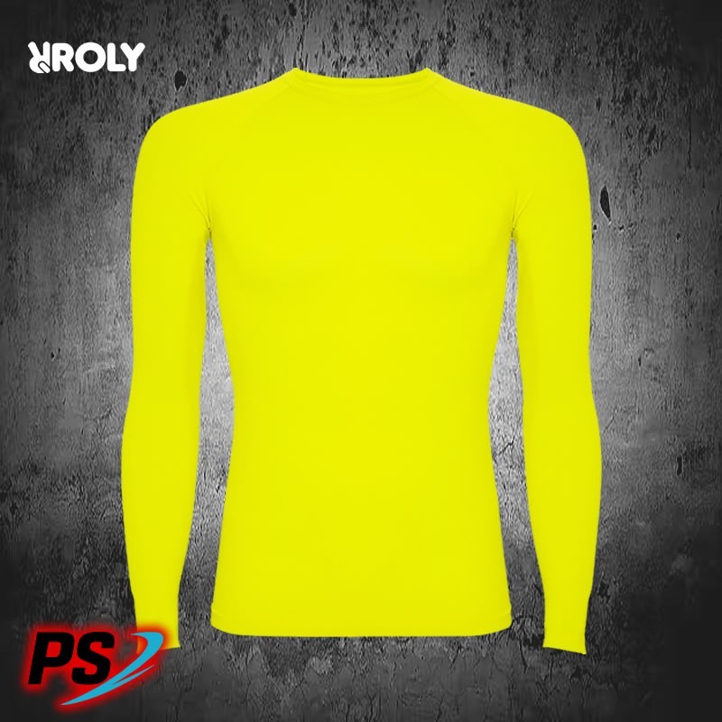 CAMISETA TÉRMICA ROLY PRIME AMARILLO FLÚOR
