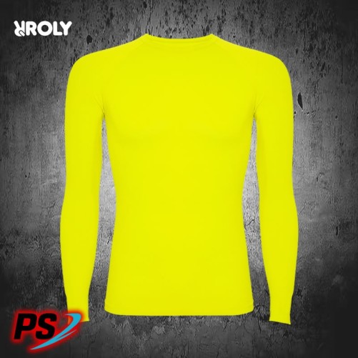 CAMISETA TÉRMICA ROLY PRIME AMARILLO FLÚOR