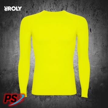 CAMISETA TÉRMICA ROLY PRIME AMARILLO FLÚOR