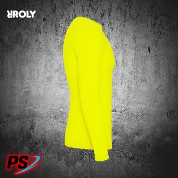CAMISETA TÉRMICA ROLY PRIME AMARILLO FLÚOR
