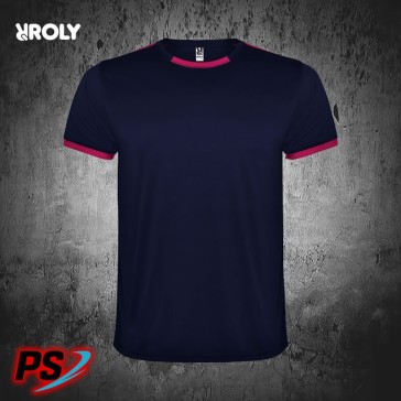 CONJUNTO 2 CAMISETAS Y PANTALÓN ROLY RACING AZUL MARINO/FUCSIA