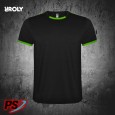 CONJUNTO 2 CAMISETAS Y PANTALÓN ROLY RACING NEGRO/VERDE FLÚOR