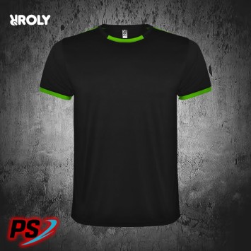 CONJUNTO 2 CAMISETAS Y PANTALÓN ROLY RACING NEGRO/VERDE FLÚOR