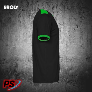 CONJUNTO 2 CAMISETAS Y PANTALÓN ROLY RACING NEGRO/VERDE FLÚOR